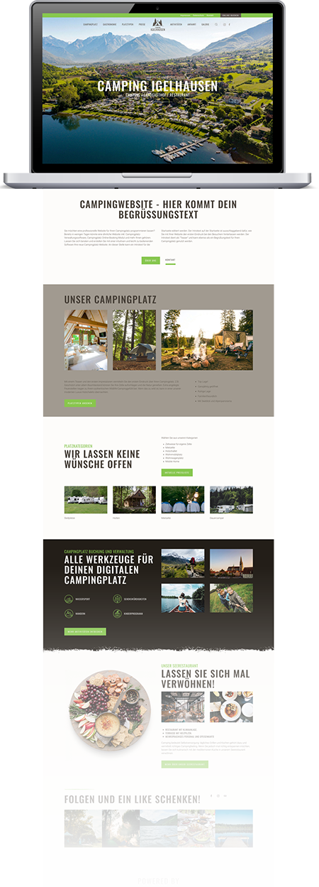 Webdesign für Camping und Caravan